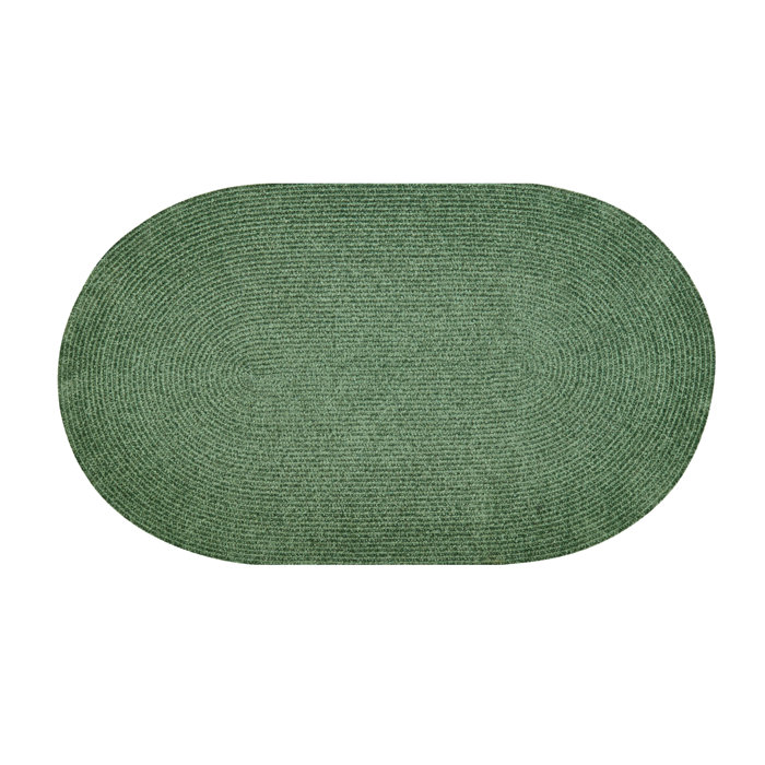 Gracie Oaks Deca Polyester Chenille Braided Area Rug Wayfair